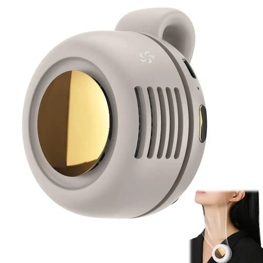 Portable Snap on Mini Whirlwind Fan USB Charging Fan Waist Clip 3-Speed Handsfree Silent Strong Wind Leafless Fan